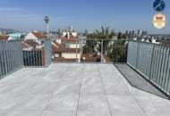 *Superprojekt: ''Über den Baumwipfeln" TOP 52 mit Süd-Westausrichtung + PANORAMA-DACHTERRASSE + 360° WIEN-BLICK