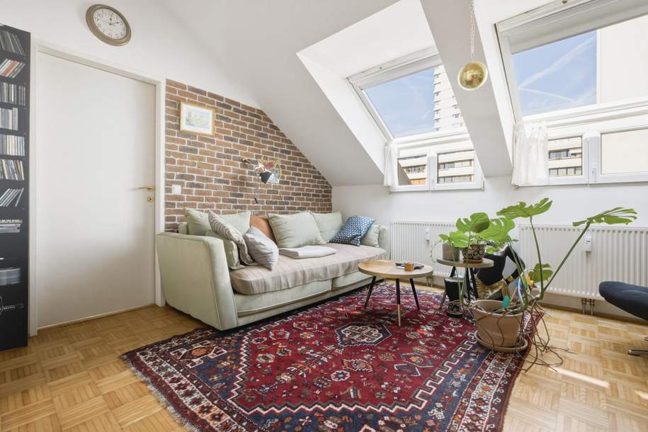 Helle 2-Zimmer-Dachgeschosswohnung mit Lift und Klima nahe Lentia-City, Wohnung-kauf, 230.000,€, 4040 Linz(Stadt)