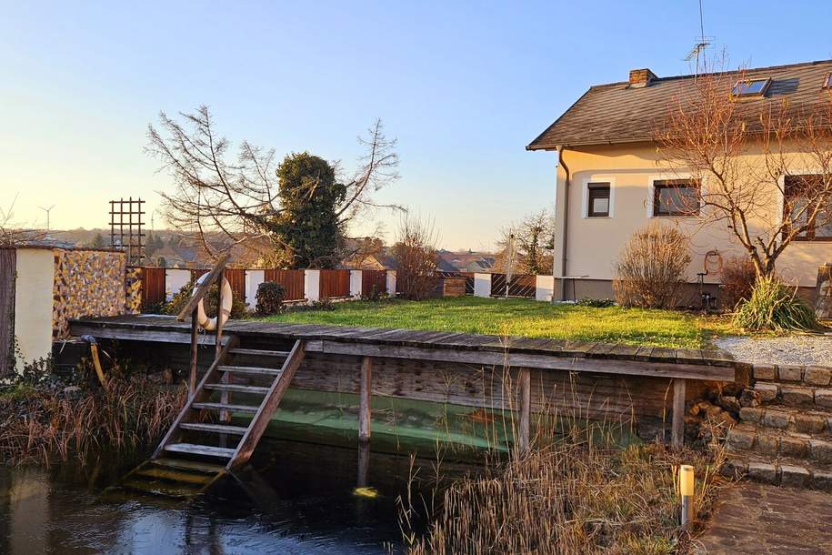 Dem Stress entfliehen- Traumlage mit Schwimmbiotop!, Haus-kauf, 279.000,€, 2145 Mistelbach