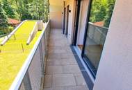 FRÜHJAHRSAKTION!! Zwischen Großstadt und Grashalm. Riesenbalkon / Riesenfreude! TOP Neubauwohnung mit viel Freiraum! Traumhafte Rundum-Terrasse + Ideale Raumaufteilung + Grün wohin das Auge reicht + Luftwärmepumpe!