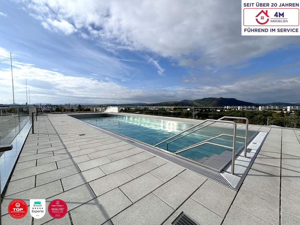✨Top-Neubau mit Urlaubsfeeling: 3-Zimmer Wohnung + Pool + Fitness + Sauna im Haus