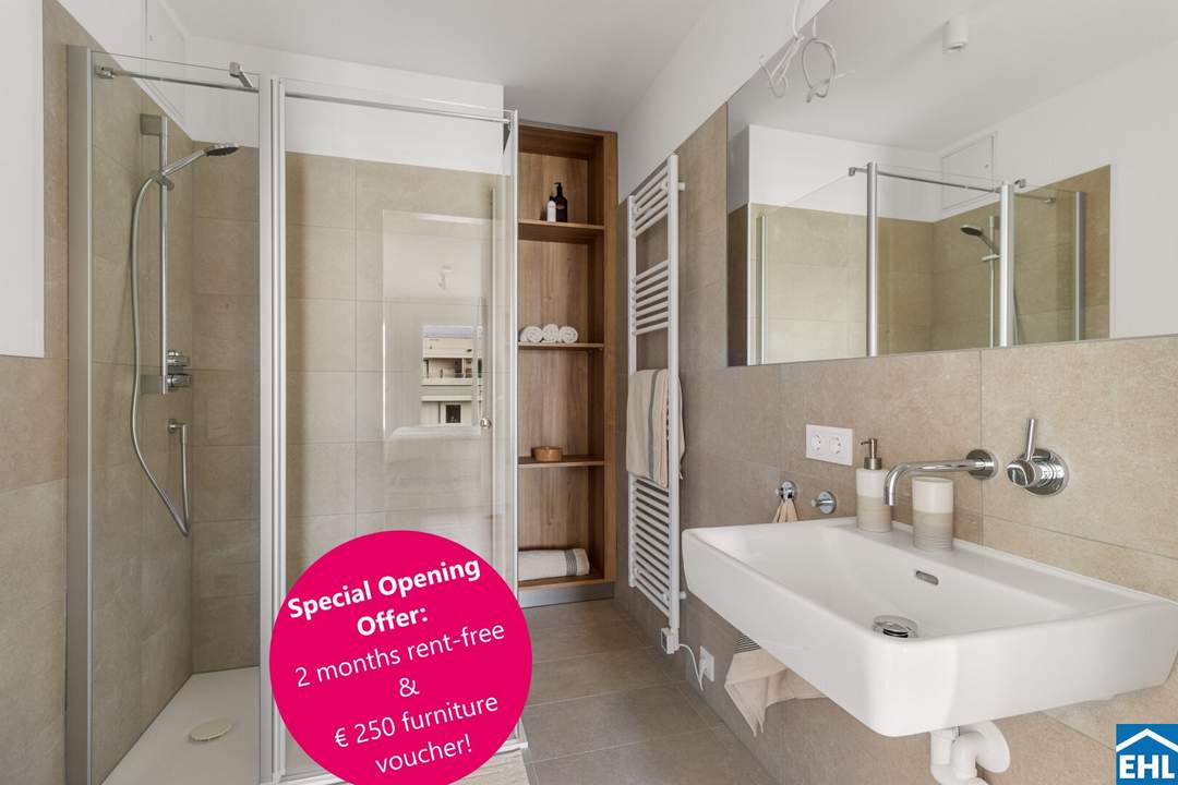 Special Opening Offer: 2 months rent-free & € 250 furniture voucher!