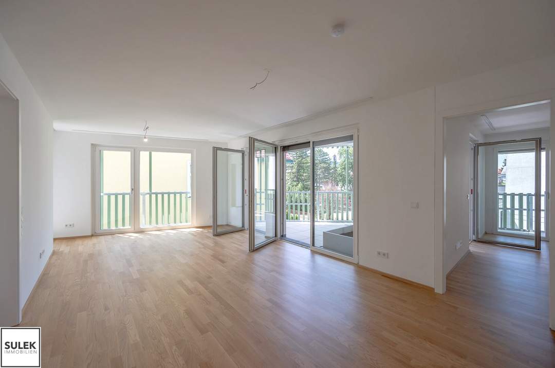3 Zimmer Erstbezugswohnung mit praktischem Grundriss und Süd-West-Balkonen! Rondelle XIV - Top 9