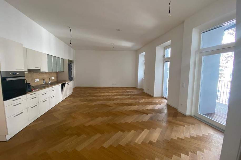 OPEN HOUSE - "Altbauwohnung mit Terrasse, 3 SZ, 2 Bäder, 2 Min. zu 1. Bez.", Wohnung-miete, 3.057,99,€, 1020 Wien 2., Leopoldstadt