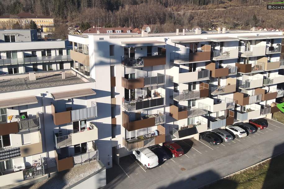 NEUBAU: 3 Zimmer-Eckwohnung mit traumhaften Blick auf die Mur in +++ JUDENDORF +++, Wohnung-kauf, 219.000,€, 8700 Leoben