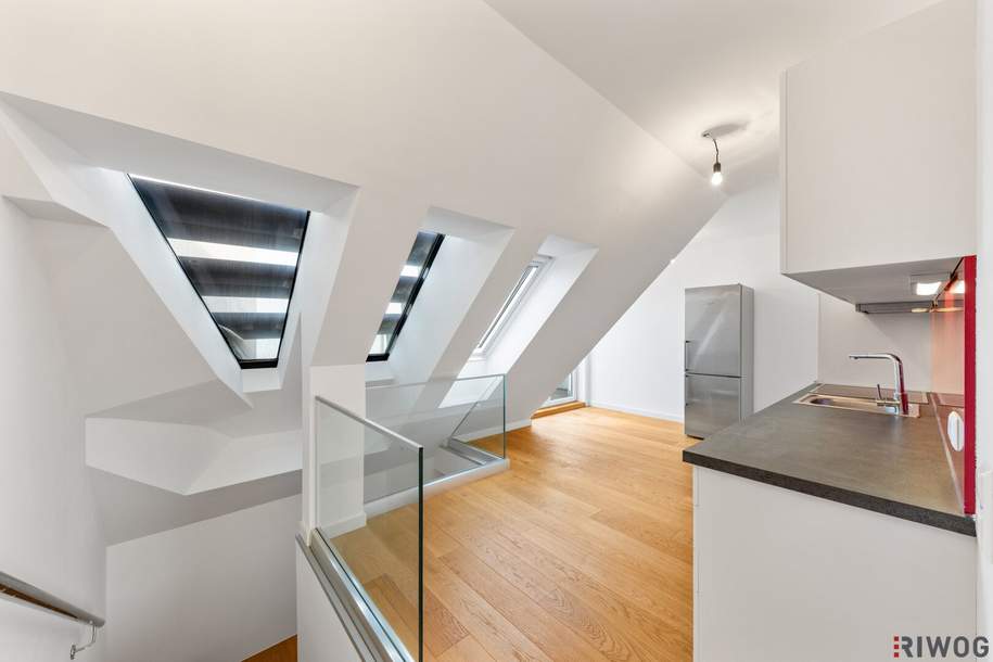 Moderne 3-Zimmer DG-Wohnung zwei Außenflächen und Traumausblick, Wohnung-kauf, 590.000,€, 1200 Wien 20., Brigittenau