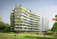 Sonnige 2 Zimmer Neubaumiete mit 26m² Terrasse u. Tiefgarage Nähe U3
