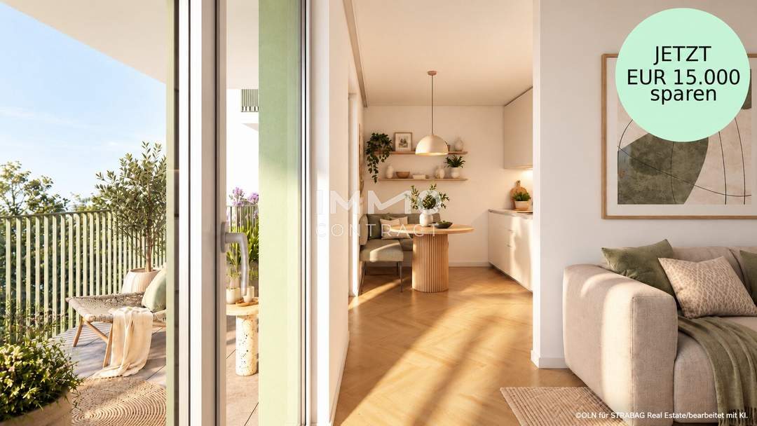 Viel Licht &amp; Top-Grundriss auf unter 70 qm - Provisionsfreier Neubau-Erstbezug