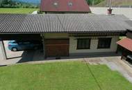 Zweifamilienhaus mit Holzwerkstatt, Garage und Carport – Wohnen in Top Lage