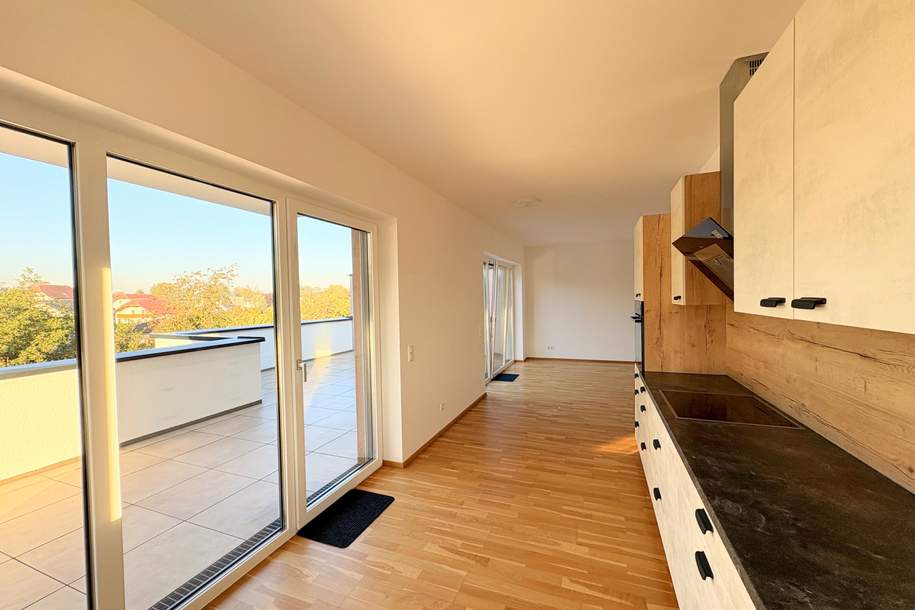 Penthouse-Feeling mit 70 m² Dachterrasse, Lift & überdachtem KFZ-Stellplatz, Wohnung-kauf, 249.000,€, 4712 Grieskirchen