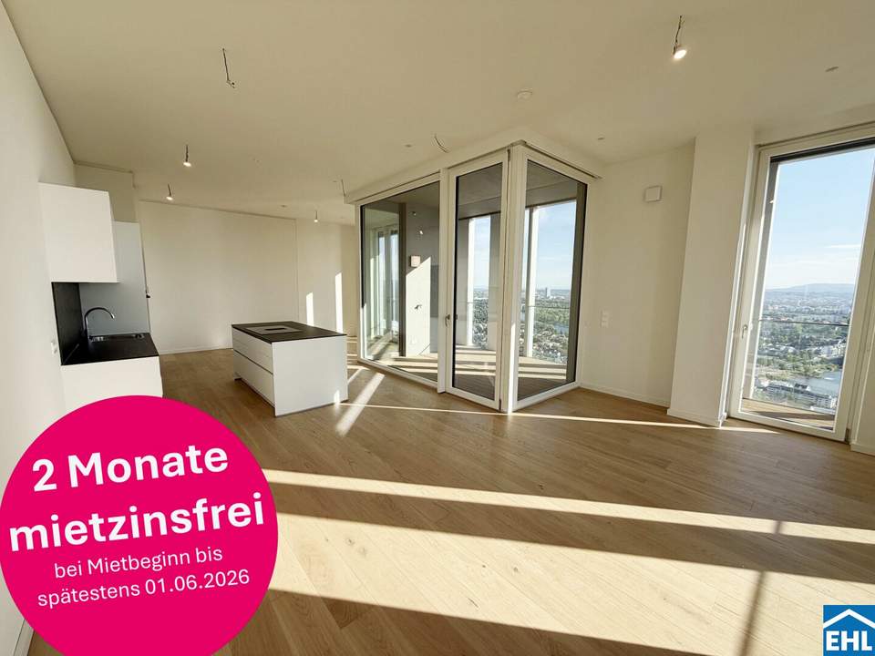 Erstbezug – 3-Zi.-Wohnung mit Rooftop Pool &amp; Sauna