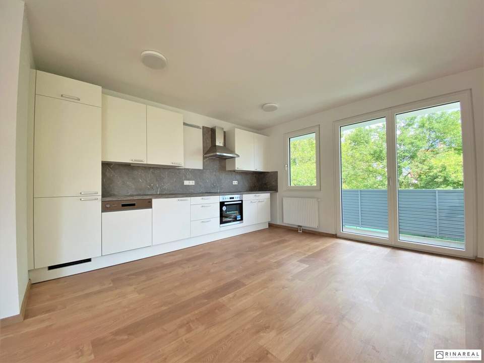 Moderne 2 Zimmer Neubauwohnung mit Terrasse (1.OG) | Einbauküche | Emmerberggasse | beziehbar ab 1. Juli 2026