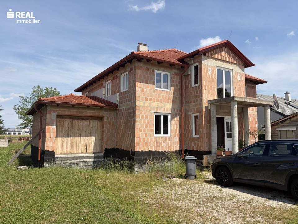 großräumiges 6 Zimmer-Rohbauhaus mit Garten, Garage & Balkon in Pottendorf – Ihr Traum!