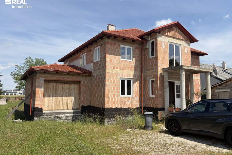 großräumiges 6 Zimmer-Rohbauhaus mit Garten, Garage & Balkon in Pottendorf – Ihr Traum!, Haus-kauf, 555.000,€, 2486 Baden
