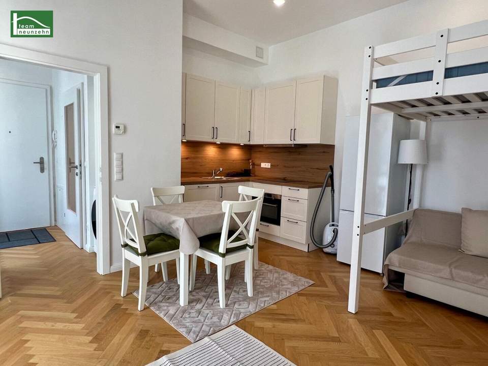 All inclusive Miete - perfekt aufgeteilte 1-Zimmer Wohnung - möbliert - 6 Monate befristet!
