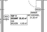 1230 Wien Neubau/Erstbezug | Top 11 | 1-Zimmer + Balkon & Loggia | Anleger/Eigennutzer ab € 200.917 netto / € 219.000 brutto