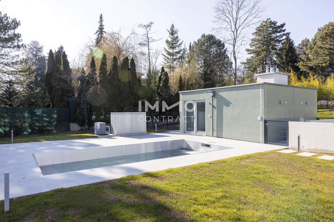 Luxuriöse 5 Zimmer Gartenwohnung mit privatem Pool und eigenem Poolhaus! Leben in den Weinbergen!