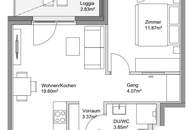 LILIE: Stadtoase mit 2-Zimmern und Balkon in Innenhofruhelage &amp; Gartenweitblick