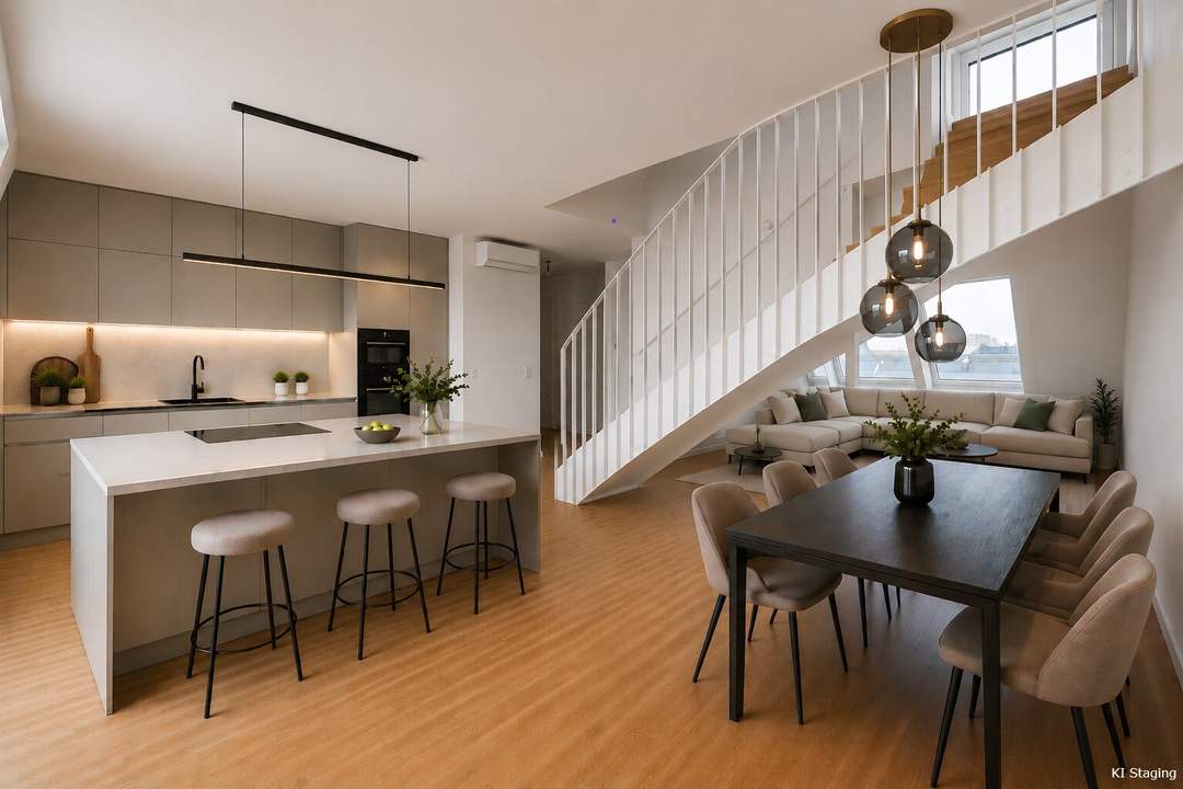 Moderner Dachgeschosstraum inkl. Klimaanlage | mit eigenem Liftzugang, zwei Bäder und Dachterrasse >> TOP Anbindung