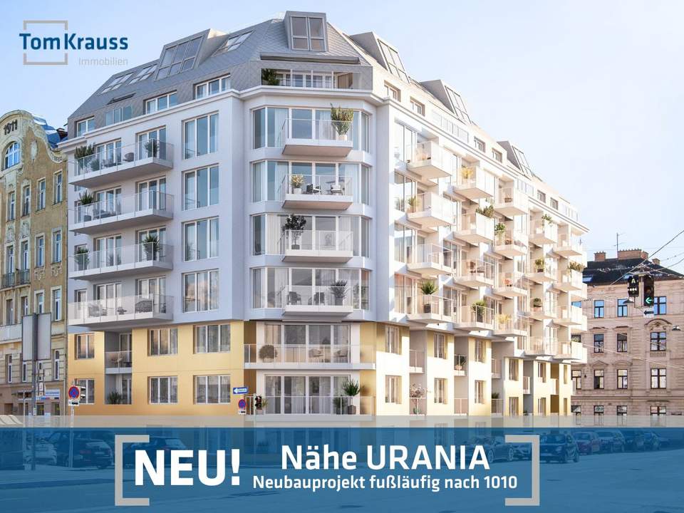 LUXUS PENTHOUSE MIT DACHTERRASSE UND POOL - BLICK AUF DONAUKANAL