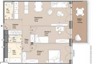 Hoch hinaus! Wohnen mit Fernblick über Wien | 3 Zimmer Erstbezug mit Balkon | Pool, Fitness &amp; Spa