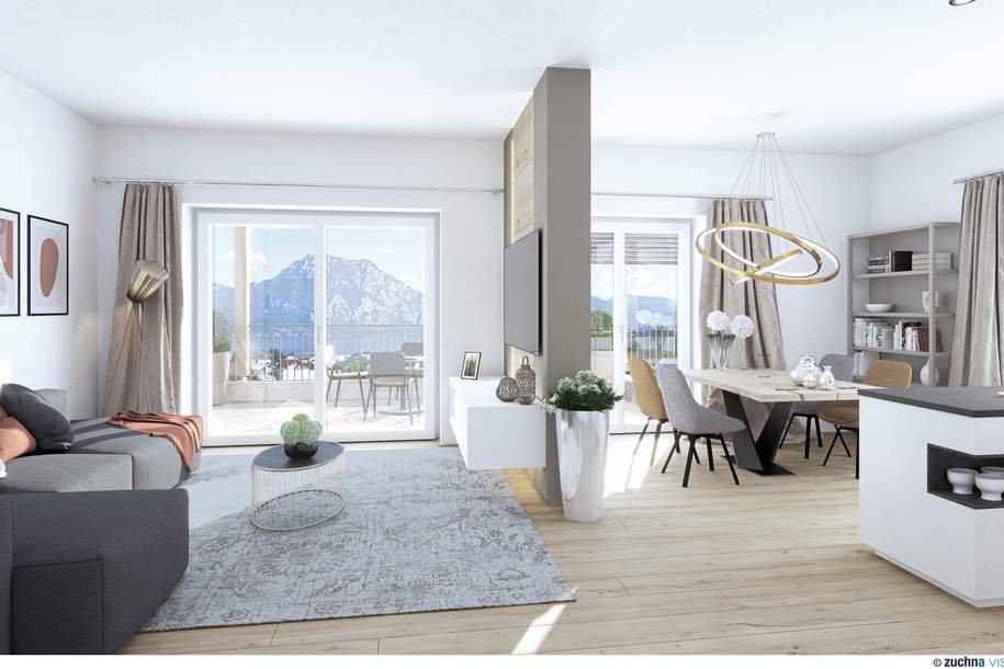 "DER TRAUNSTEINBLICK" - 3-Zimmer Eigentumswohnung mit Seeblick, Wohnung-kauf, 695.000,€, 4813 Gmunden