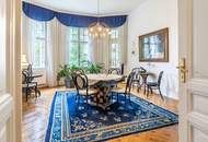 Altbau-Residenz I Böcklinstraße I Wohnsalon/Klavier/Konzertzimmer I historische Veranda & Bleiglasfenster I Lift