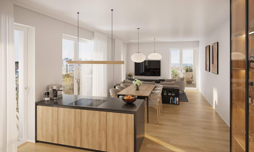 "Topangebot" Exklusive Dachgeschosswohnung-Erstbezug - inkl. 3 Tiefgaragenplätze in Linz - Provisionsfrei!