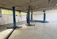 Moderne Halle mit B Widmung, AUTOWERKSTATT möglich und gewünscht plus 273 m2 angrenzend für Autohandel oder auch Werktstatt