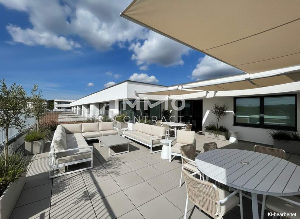 KREMSER WOHNKONZEPT - TOP80 Exklusives 4ZI-PENTHOUSE, Panorama-W-Terrasse und O-Balkon € 513.249,88 + 2 TG > Gesamtkaufpreis € 548.411,62 - klimaaktiv!