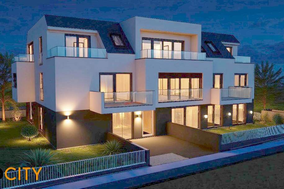 BAUGRUNDSTÜCK MIT STUDIE – 2 HÄUSER / 9 WOHNUNGEN – WIEN 22 HALBLEHENWEG 9 / 9A · 1220 WIEN, Grund und Boden-kauf, 1220 Wien 22., Donaustadt