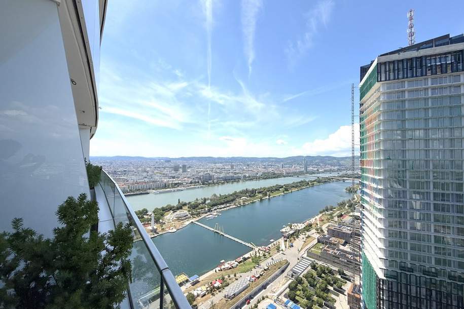 DANUBE FLATS | 42. Stockwerk mit atemberaubendem Fernblick | Exklusives Wohnen im höchsten Wohnturm Wiens!, Wohnung-miete, 2.750,00,€, 1220 Wien 22., Donaustadt