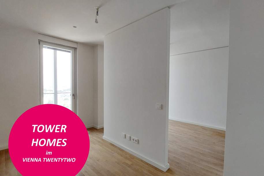 Wohnen mit Skyline-Flair – Rooftop Pool & Fitness bei der U1, Wohnung-miete, 790,00,€, 1220 Wien 22., Donaustadt