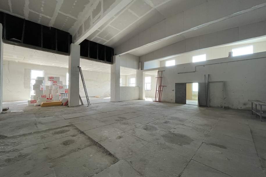 Helle Gewerbehalle mit Verkaufsraumcharakter in 2601 Sollenau zu vermieten, Gewerbeobjekt-miete, 2.970,00,€, 2601 Wiener Neustadt(Land)