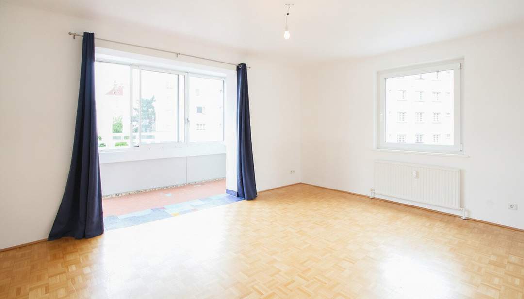 Helle 3-Zimmer-Wohnung mit Loggia und Garagenplatz in zentraler Lage des 5. Bezirks