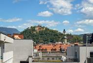 Klimatisierte Penthouse-Wohnung mit Schlossbergblick und großer Terrasse