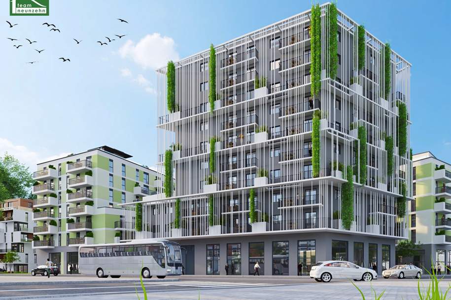 Erstbezug mit Balkon – Moderne 2-Zimmer-Wohnung in attraktiver Neubauanlage in 1210 Wien, Wohnung-miete, 1.099,00,€, 1210 Wien 22., Donaustadt
