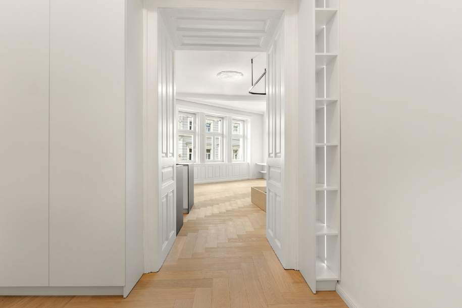 Altbauwohnung mit Klimatisierung und maßgefertigtem Interieur, Wohnung-kauf, 545.900,€, 1050 Wien 5., Margareten
