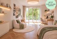 Vierzimmer-Erstbezug für Familien: Urban Gardening, Terrasse, Eventküche u.v.m. - PROVISIONSFREI
