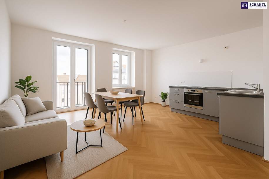 Da ist er – Ihr Wiener Wohntraum! Altbaujuwel im letzten Stock mit Balkon &amp; Klima – jetzt zugreifen!, Wohnung-kauf, 530.000,€, 1050 Wien 5., Margareten