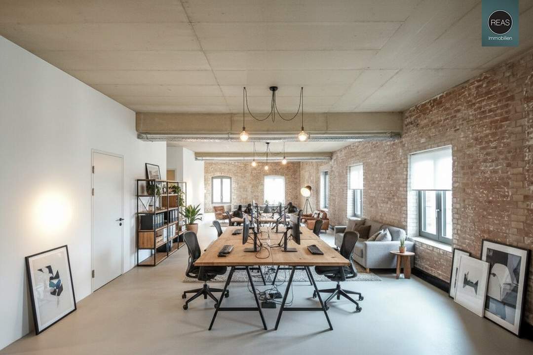Loft mit Loggia in historischem Kornspeicher der Brotfabrik Wien!