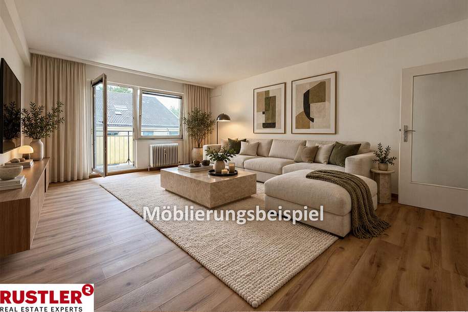 Charmante und top renovierrte 3-Zimmer-Wohnung in absoluter Grünruhelage – Wien 14, Wohnung-miete, 1.440,00,€, 1140 Wien 14., Penzing