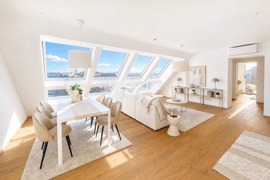 Premium-Anlage – Exklusive Dachgeschoßwohnung mit 75 m² Freiflächen, Wohnung-kauf, 1.011.500,€, 1120 Wien 12., Meidling