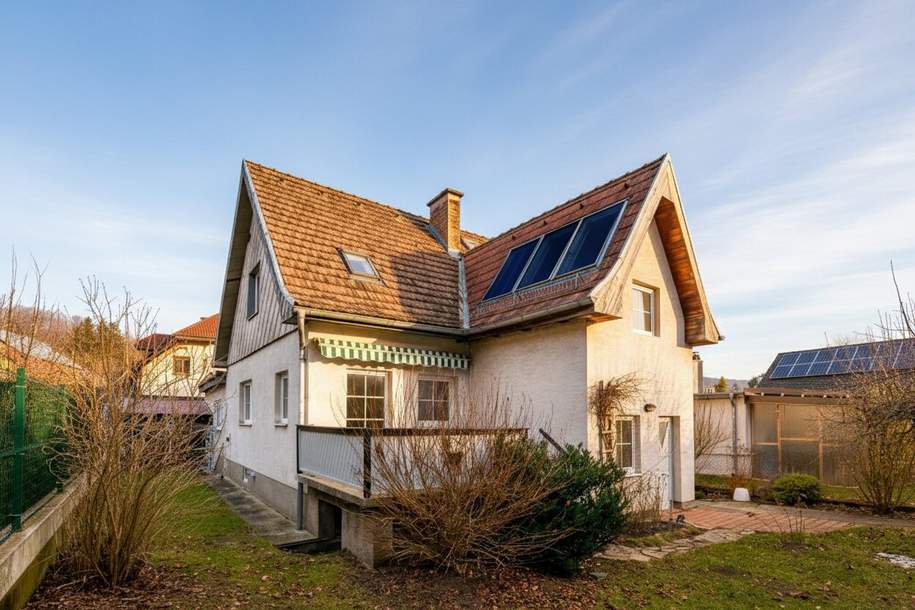 Idyllisches Einfamilienhaus auf ebenem Grund am Waldrand in Purkersdorf, Haus-kauf, 450.000,€, 3002 Sankt Pölten(Land)