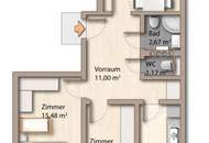 Befristet vermietete 3-Zimmer-Anlegerwohnung nahe Erholungsgebiet Wienerberg
