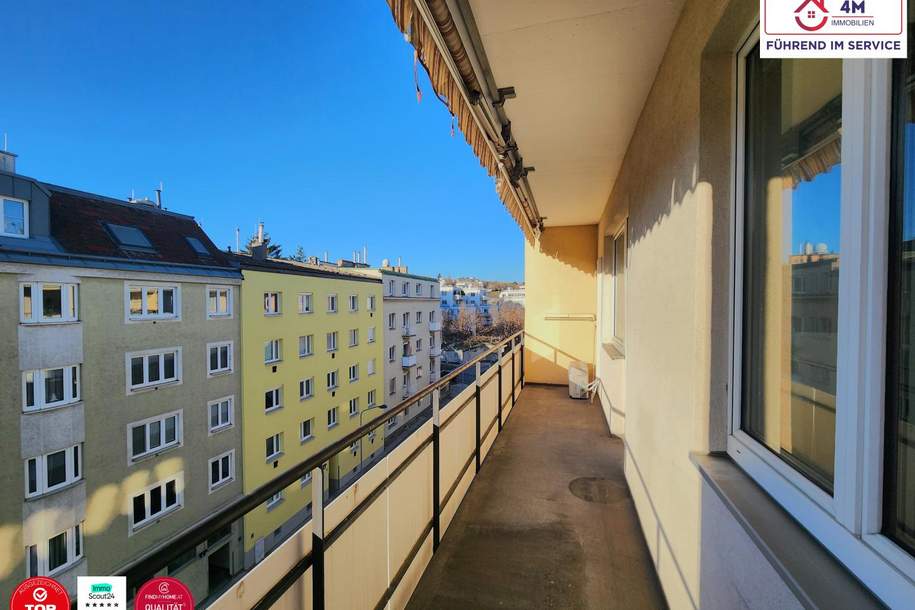 Sonnendurchflutete 3-Zimmer-Wohnung mit großer Loggia, Ost-West-Ausrichtung &amp; guter Anbindung, Wohnung-kauf, 379.000,€, 1190 Wien 19., Döbling