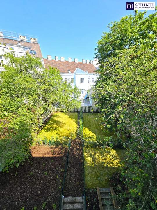 Hier rauscht kein Verkehr, nur die Blätter im Hof! TOP saniert + Hofseitige Terrasse + Viel Grün + Viel Lebensqualität + Absolute Ruhelage + Ideale Raumaufteilung! Besser geht´s nicht! Nicht lange zögern...