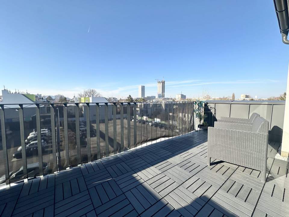 IHR NEUES EIGENHEIM!! Tolle 2 Zimmerwohnung + Dachterrasse nahe der Alten Donau! VOLL MÖBLIERT + Einbauküche & Klimaanlage! U1 Alte Donau & Kagran!!