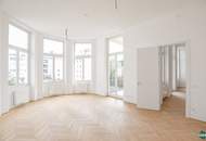 Traumhafte 4-Zimmer Altbauwohnung mit Balkon beim Rochusmarkt