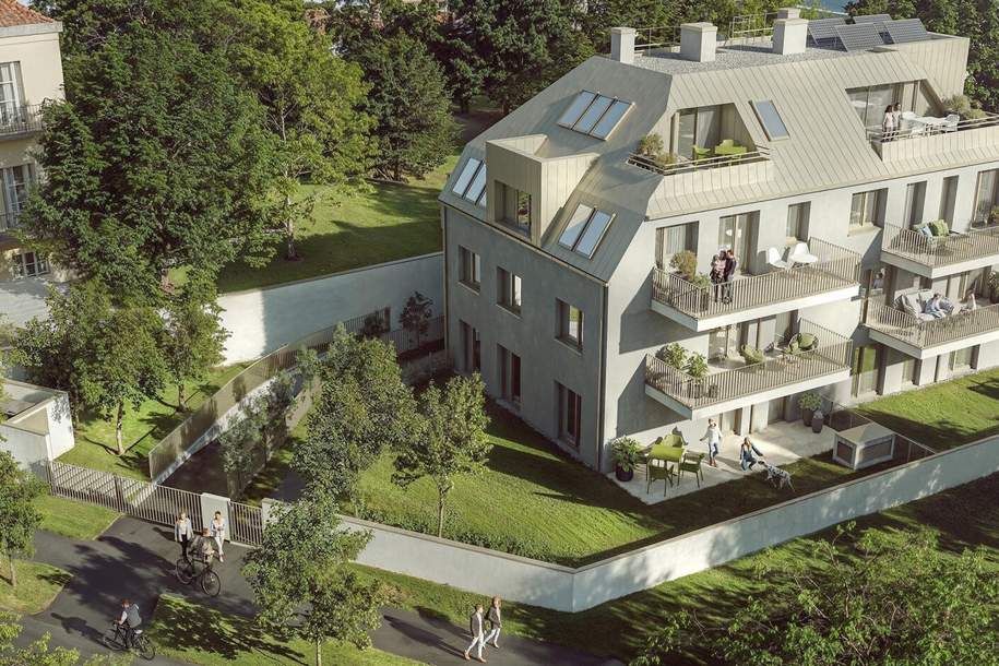Mehr als ein Neubau. Ein Neubeginn! WOW - Gartenwohnung mit riesigem Garten und Terrasse! 3 Zimmer + Hochwertige Ausstattung + Ideale Infrastruktur + Garage + Ein neues Lebebsgefühl!, Wohnung-kauf, 499.950,€, 1220 Wien 22., Donaustadt